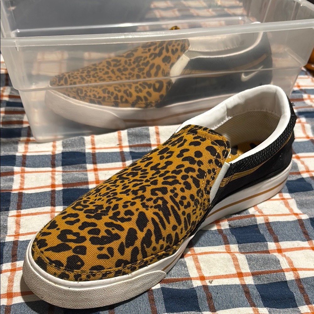 Nike Leopard Print Slip-On Shoes
